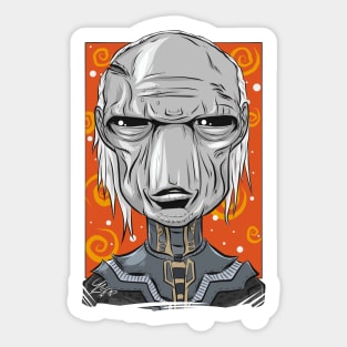 Pop Culture Caricature #2 - Ebony Maw Sticker